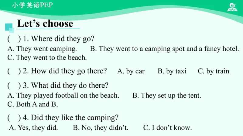 Revision2课件_26春四年级上下册人教版_四上英语合集人教版PEP英语四年级上册新教材（教学视频+课件+动画+音频+练习+教案）_19同步教案课件_人教pep3_6年级下册_PDF课件