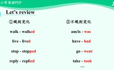 Revision2课件_26春四年级上下册人教版_四上英语合集人教版PEP英语四年级上册新教材（教学视频+课件+动画+音频+练习+教案）_19同步教案课件_人教pep3_6年级下册_PDF课件