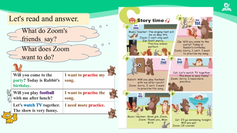 Unit4Whenistheartshow？-PartC课件_26春四年级上下册人教版_四上英语合集人教版PEP英语四年级上册新教材（教学视频+课件+动画+音频+练习+教案）_19同步教案课件_人教pep3_5年级下册