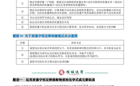 专题01质量守恒定律的应用（解析版）_02中考总复习（2026版更新中）_05-化学-中考总复习_2025年中考复习资料_2025年中考化学答题方法模板
