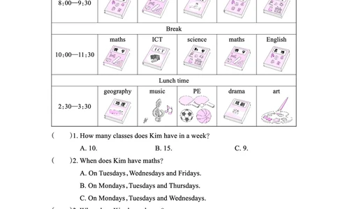 Lessons7~8检测正文_26春四年级上下册人教版_四上英语合集人教版PEP英语四年级上册新教材（教学视频+课件+动画+音频+练习+教案）_17练习资料_小学英语（预习复习资料大礼包）_科普版_746