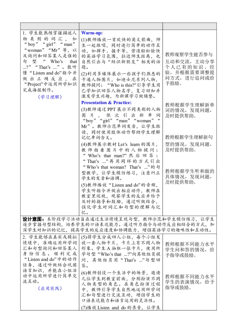 Unit1Meetingnewpeople_26春四年级上下册人教版_四上英语合集人教版PEP英语四年级上册新教材（教学视频+课件+动画+音频+练习+教案）_19同步教案课件_人教pep3_3-6下册_3年级下册