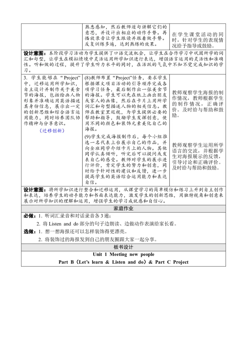 Unit1Meetingnewpeople_26春四年级上下册人教版_四上英语合集人教版PEP英语四年级上册新教材（教学视频+课件+动画+音频+练习+教案）_19同步教案课件_人教pep3_3-6下册_3年级下册