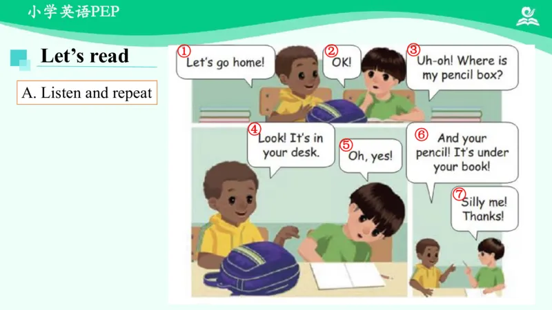 Unit4PartA课件_26春四年级上下册人教版_四上英语合集人教版PEP英语四年级上册新教材（教学视频+课件+动画+音频+练习+教案）_19同步教案课件_人教pep3_3年级下册_PDF课件