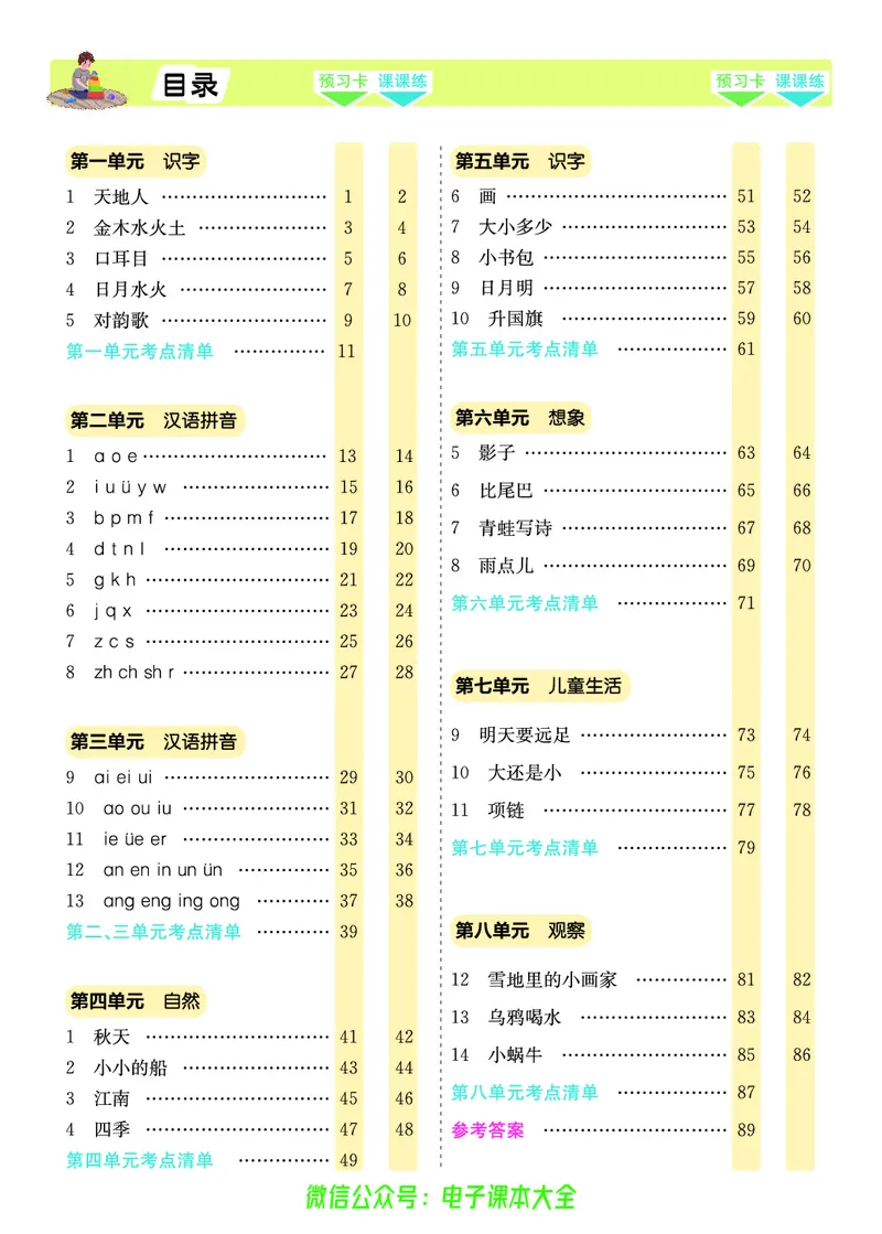 《素养提升手册》1上_26春四年级上下册人教版_四上英语合集人教版PEP英语四年级上册新教材（教学视频+课件+动画+音频+练习+教案）_17练习资料_小学英语（预习复习资料大礼包）