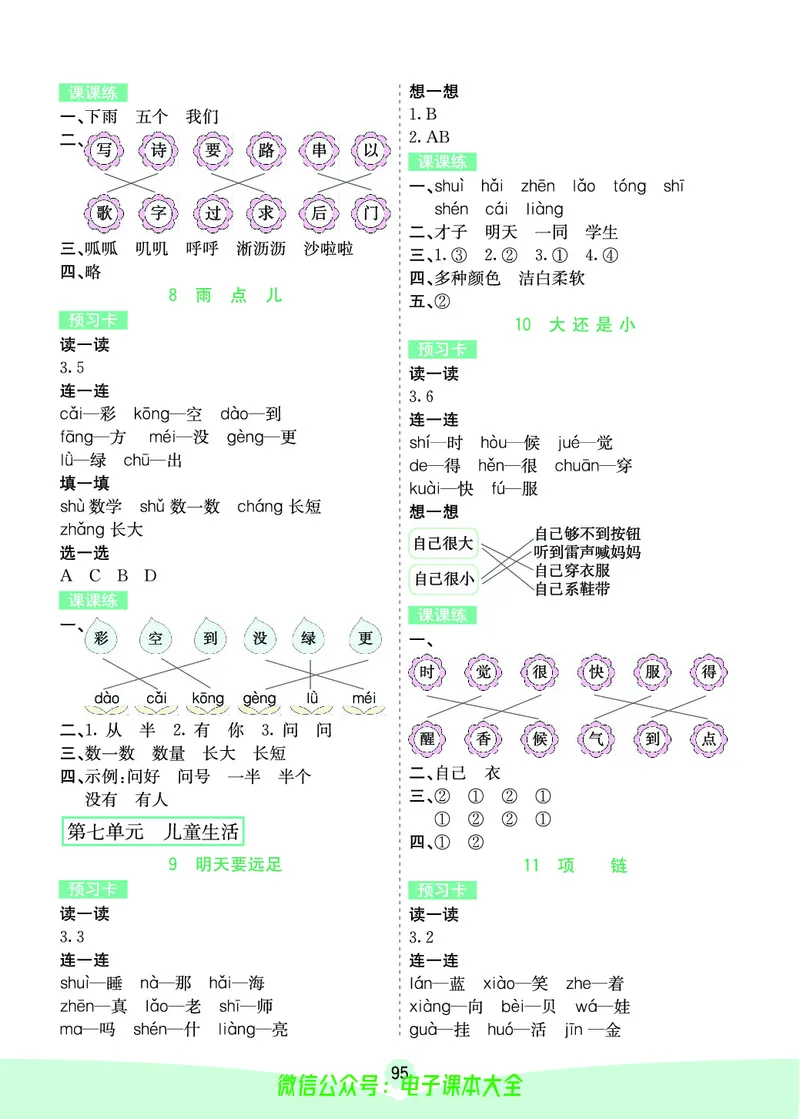 《素养提升手册》1上_26春四年级上下册人教版_四上英语合集人教版PEP英语四年级上册新教材（教学视频+课件+动画+音频+练习+教案）_17练习资料_小学英语（预习复习资料大礼包）