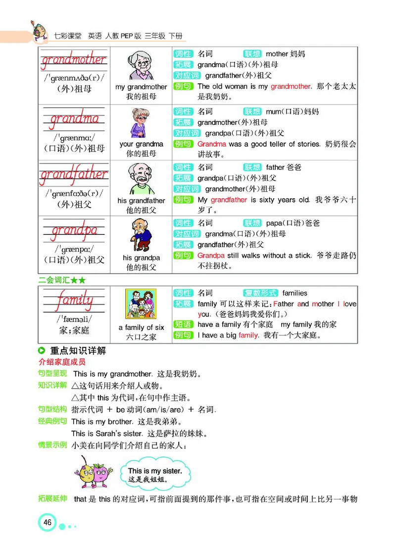 七彩课堂人教版英语3年级学生用书_26春四年级上下册人教版_四上英语合集人教版PEP英语四年级上册新教材（教学视频+课件+动画+音频+练习+教案）_17练习资料_《七彩课堂精品教辅》