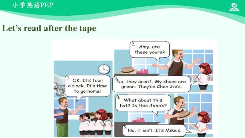 Unit5Myclothes-PartA课件_26春四年级上下册人教版_四上英语合集人教版PEP英语四年级上册新教材（教学视频+课件+动画+音频+练习+教案）_19同步教案课件_人教pep3_4年级下册_PDF课件