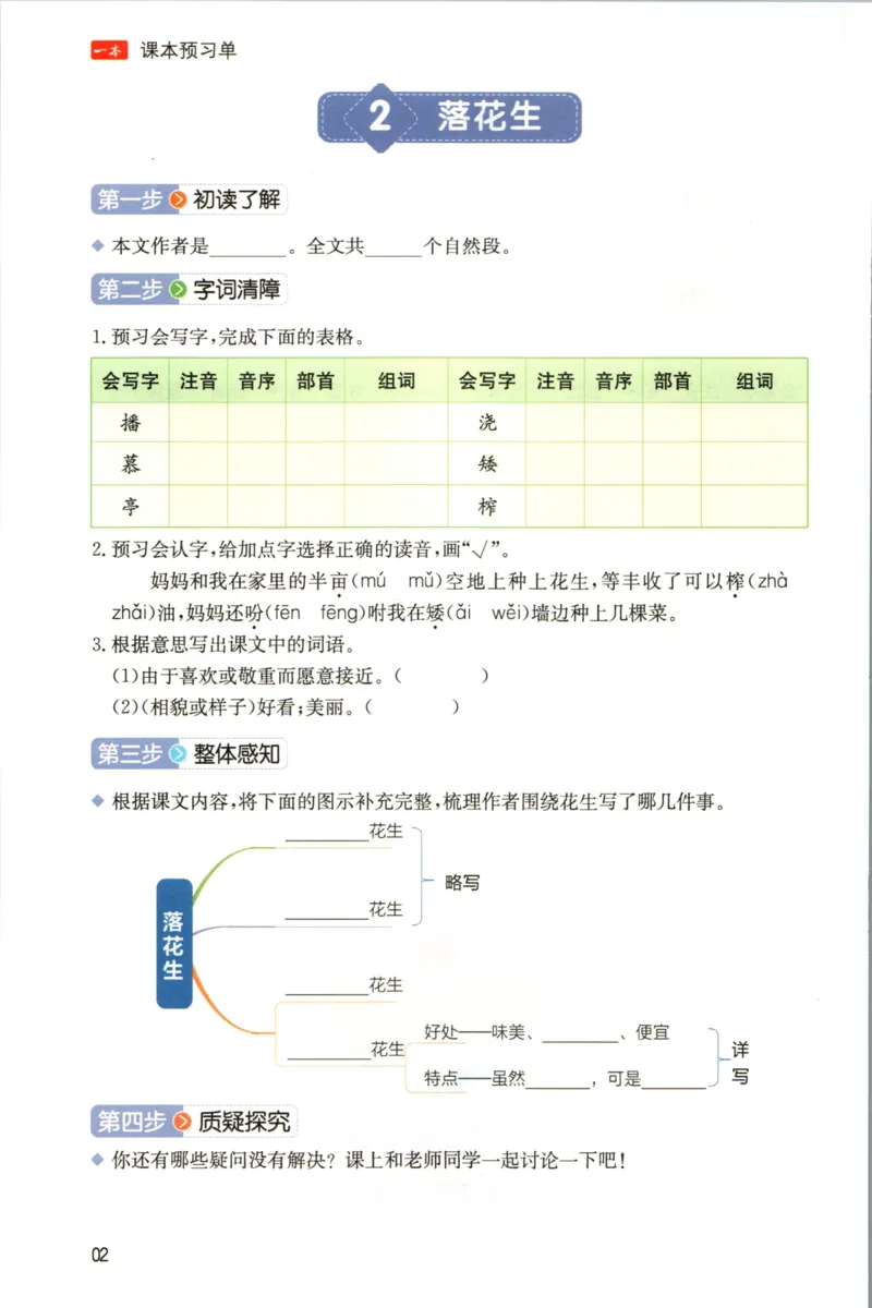 一本五年级上册语文高效预习单_26春四年级上下册人教版_四上英语合集人教版PEP英语四年级上册新教材（教学视频+课件+动画+音频+练习+教案）_17练习资料_《预习卡》_1-6上册