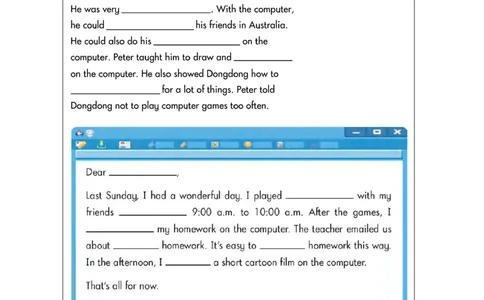 6Unit3IlikemycomputerLesson2_国家课_学习任务单_26春四年级上下册人教版_四上英语合集人教版PEP英语四年级上册新教材（教学视频+课件+动画+音频+练习+教案）_17练习资料_《小学英语》