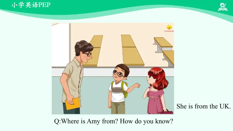 Unit1PartB课件_26春四年级上下册人教版_四上英语合集人教版PEP英语四年级上册新教材（教学视频+课件+动画+音频+练习+教案）_19同步教案课件_人教pep3_3年级下册_PDF课件