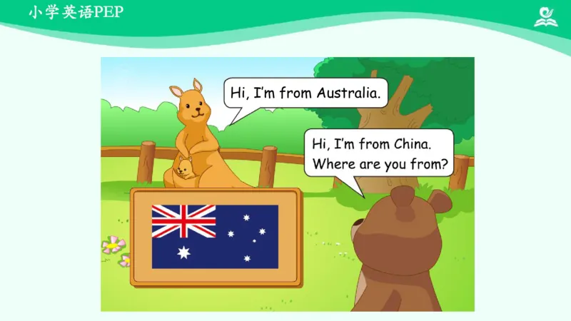 Unit1PartB课件_26春四年级上下册人教版_四上英语合集人教版PEP英语四年级上册新教材（教学视频+课件+动画+音频+练习+教案）_19同步教案课件_人教pep3_3年级下册_PDF课件