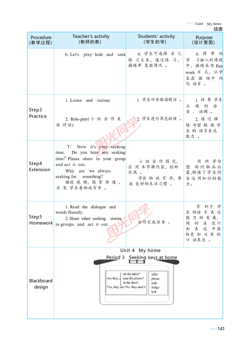 Unit4_26春四年级上下册人教版_四上英语合集人教版PEP英语四年级上册新教材（教学视频+课件+动画+音频+练习+教案）_19同步教案课件_人教pep3_小学英语PEP单独教案（3-6年级上下册）