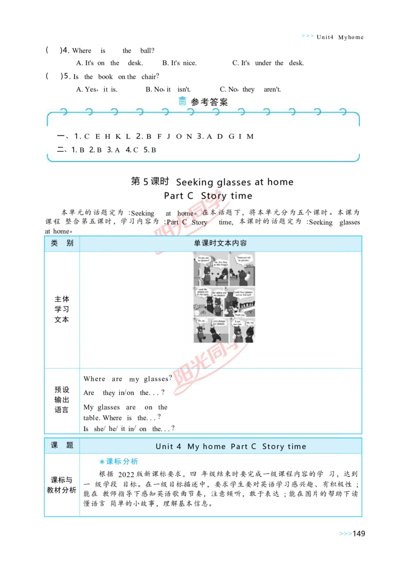 Unit4_26春四年级上下册人教版_四上英语合集人教版PEP英语四年级上册新教材（教学视频+课件+动画+音频+练习+教案）_19同步教案课件_人教pep3_小学英语PEP单独教案（3-6年级上下册）