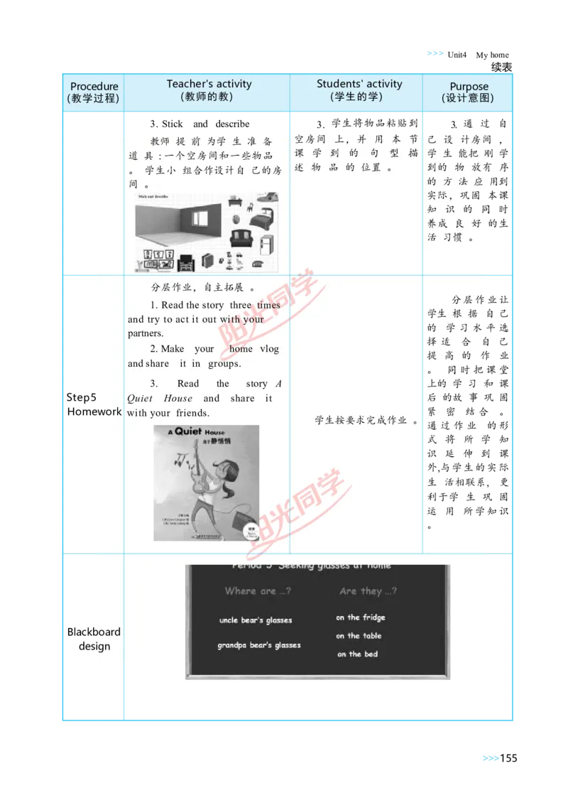 Unit4_26春四年级上下册人教版_四上英语合集人教版PEP英语四年级上册新教材（教学视频+课件+动画+音频+练习+教案）_19同步教案课件_人教pep3_小学英语PEP单独教案（3-6年级上下册）