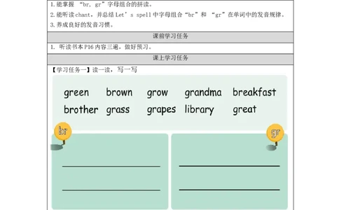 A-学习任务单(2)_26春四年级上下册人教版_四上英语合集人教版PEP英语四年级上册新教材（教学视频+课件+动画+音频+练习+教案）_17练习资料_小学英语（预习复习资料大礼包）_Unit2