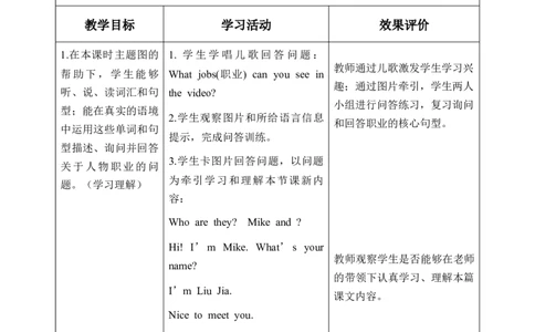 Unit1第2课时PartALet&rsquo;slearn&Matchandsay_26春四年级上下册人教版_四上英语合集人教版PEP英语四年级上册新教材（教学视频+课件+动画+音频+练习+教案）_19同步教案课件_人教pep3_3-6上册