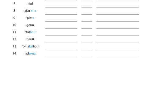 Unit2看音标默单词_26春四年级上下册人教版_四上英语合集人教版PEP英语四年级上册新教材（教学视频+课件+动画+音频+练习+教案）_05单词背诵默写8套（word+pdf）
