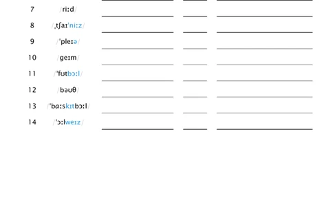 Unit2看音标默单词_26春四年级上下册人教版_四上英语合集人教版PEP英语四年级上册新教材（教学视频+课件+动画+音频+练习+教案）_05单词背诵默写8套（word+pdf）_word版