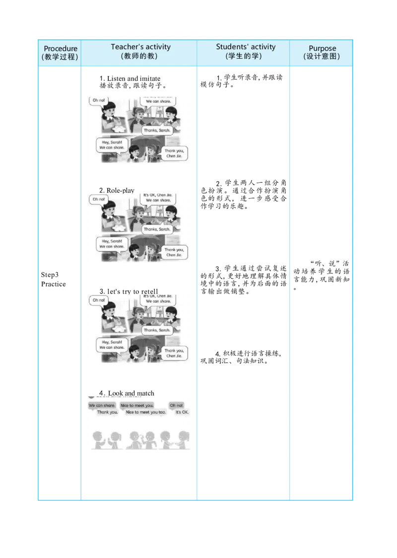 Unit1MakingfriendsPartBlet'stalk&CProjectactivities1&2大单元整体教学设计_26春四年级上下册人教版_四上英语合集人教版PEP英语四年级上册新教材（教学视频+课件+动画+音频+练习+教案）