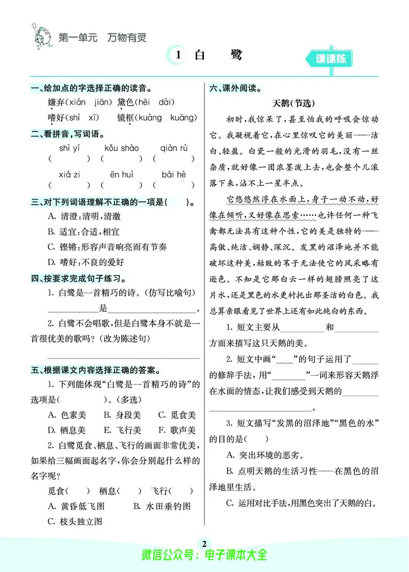 《素养提升手册》5上_26春四年级上下册人教版_四上英语合集人教版PEP英语四年级上册新教材（教学视频+课件+动画+音频+练习+教案）_17练习资料_小学英语（预习复习资料大礼包）