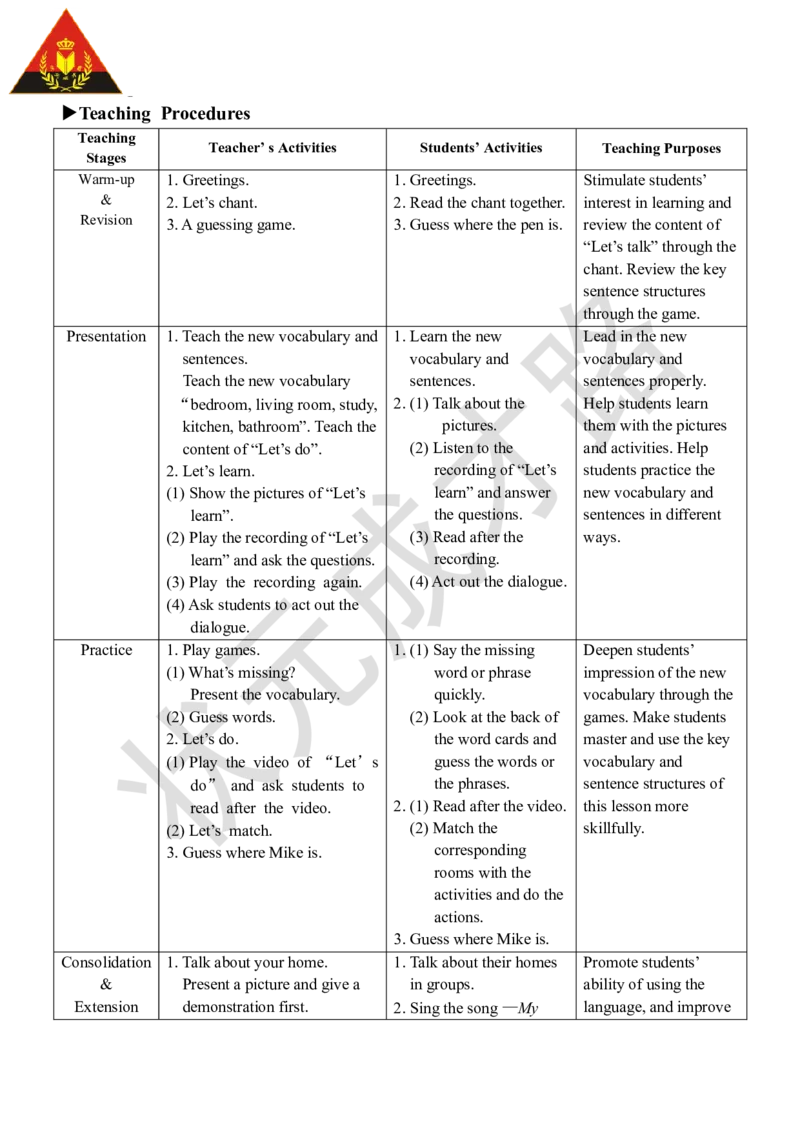 Thesecondperiod（第二课时）_26春四年级上下册人教版_四上英语合集人教版PEP英语四年级上册新教材（教学视频+课件+动画+音频+练习+教案）_19同步教案课件_人教pep3_3-6上册_4年级上册_936
