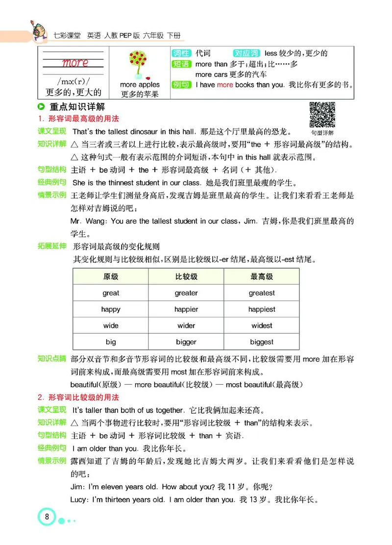 七彩课堂人教版英语6年级学生用书_26春四年级上下册人教版_四上英语合集人教版PEP英语四年级上册新教材（教学视频+课件+动画+音频+练习+教案）_17练习资料_《七彩课堂精品教辅》