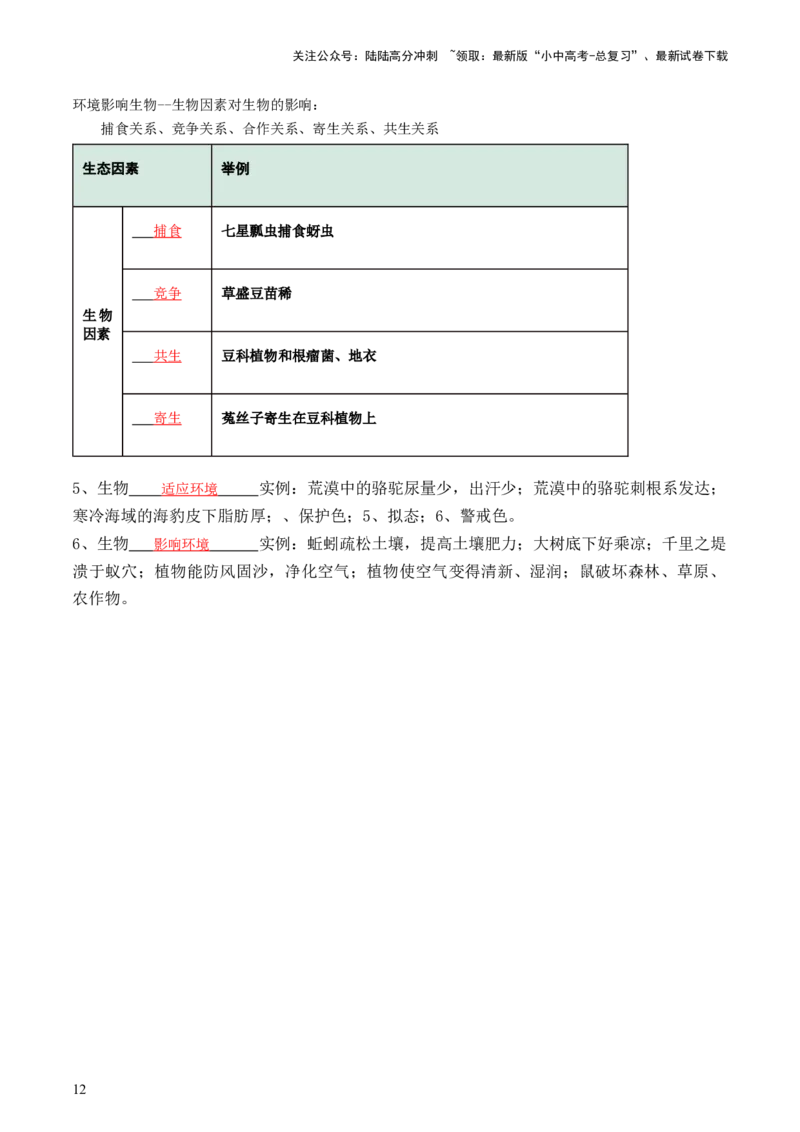 专题01生物和生物圈（讲义）（解析版）_02中考总复习（2026版更新中）_08-生物-中考总复习_2024年中考复习资料_一轮复习_❤2024年中考生物一轮复习讲练测（全国通用）_讲义