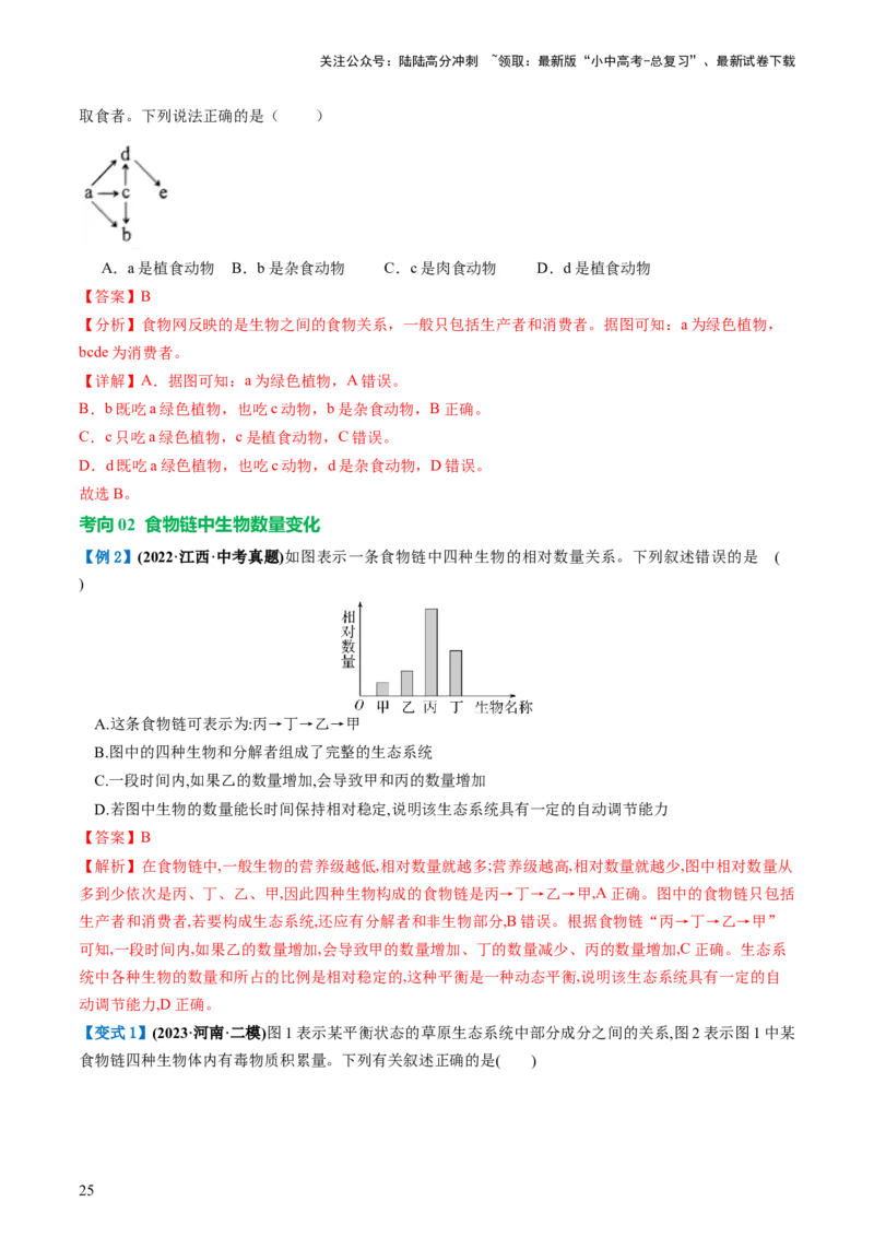 专题01生物和生物圈（讲义）（解析版）_02中考总复习（2026版更新中）_08-生物-中考总复习_2024年中考复习资料_一轮复习_❤2024年中考生物一轮复习讲练测（全国通用）_讲义