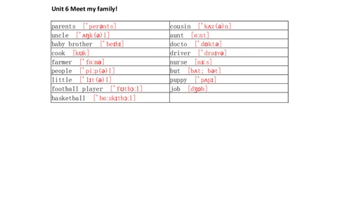 人教PEP版小学英语四年级上册单词默写_26春四年级上下册人教版_四上英语合集人教版PEP英语四年级上册新教材（教学视频+课件+动画+音频+练习+教案）_17练习资料_《单词默写表》