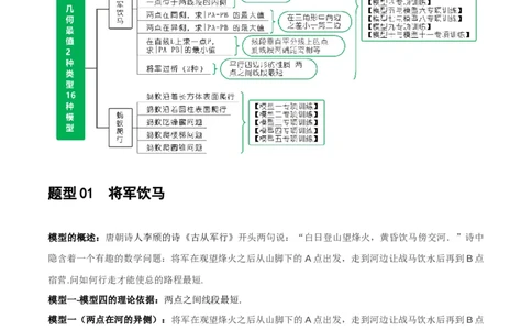 ❤重难点13几何最值问题2种题型（将军饮马与蚂蚁爬行,16种模型）（解析版）_02中考总复习（2026版更新中）_02-数学-中考总复习_2024年中考复习资料_一轮复习资料_重难点突破_解析版