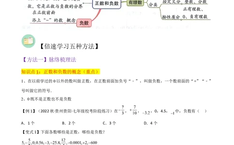 专题01正数和负数与有理数（4个知识点6种题型3个易错点）（学生版）_初中数学_七年级数学上册（人教版）_常见题型通关讲解练-V3