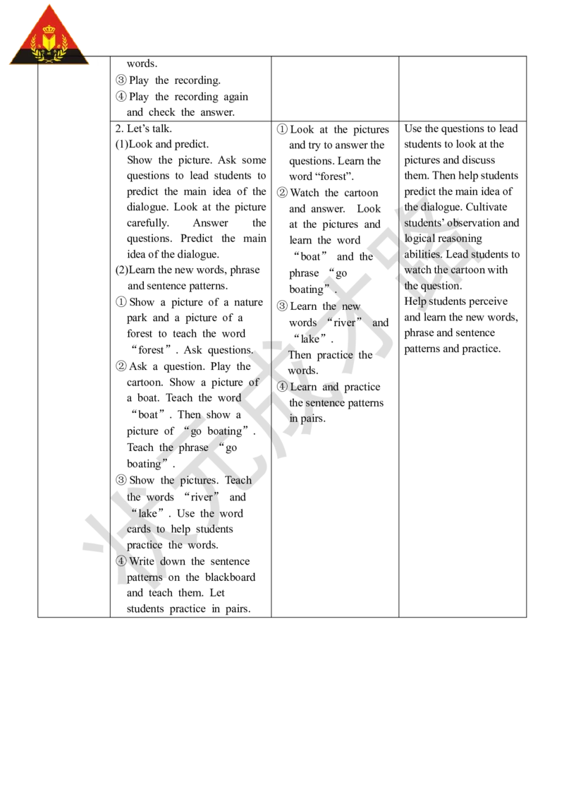 Thefirstperiod（第一课时）_26春四年级上下册人教版_四上英语合集人教版PEP英语四年级上册新教材（教学视频+课件+动画+音频+练习+教案）_19同步教案课件_人教pep3_3-6上册_5年级上册_Unit6