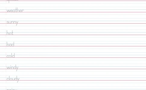 U5木棍体字帖_26春四年级上下册人教版_四上英语合集人教版PEP英语四年级上册新教材（教学视频+课件+动画+音频+练习+教案）_06单词字帖3套_word版