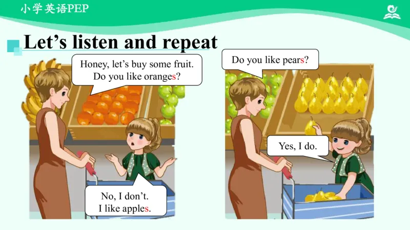 Unit5PartA课件_26春四年级上下册人教版_四上英语合集人教版PEP英语四年级上册新教材（教学视频+课件+动画+音频+练习+教案）_19同步教案课件_人教pep3_3年级下册_PDF课件