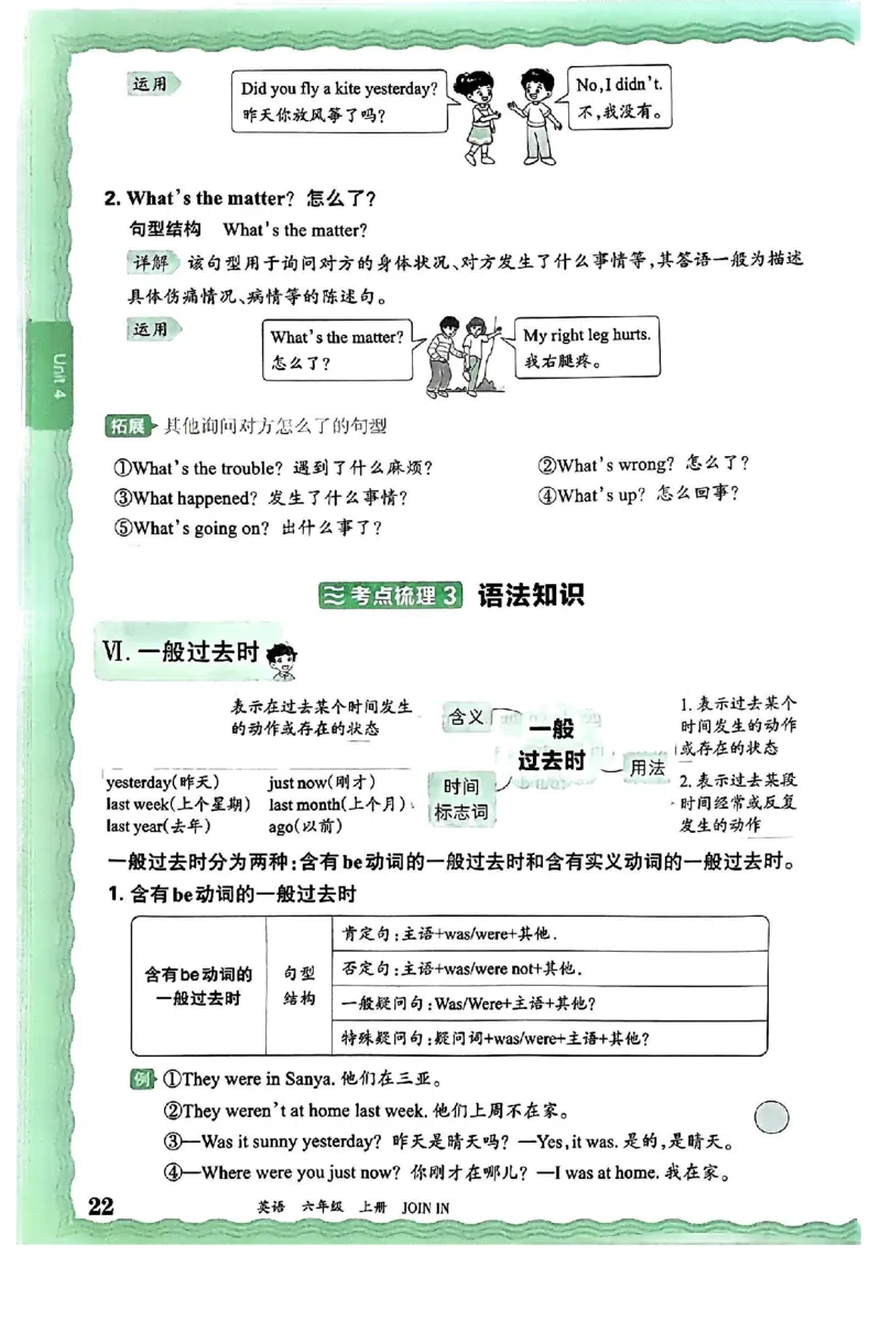 六上考点梳理_26春四年级上下册人教版_四上英语合集人教版PEP英语四年级上册新教材（教学视频+课件+动画+音频+练习+教案）_17练习资料_小学英语（预习复习资料大礼包）