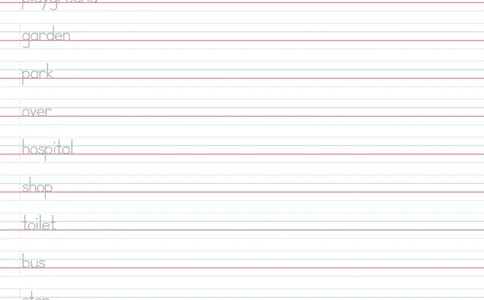 U3木棍体字帖_26春四年级上下册人教版_四上英语合集人教版PEP英语四年级上册新教材（教学视频+课件+动画+音频+练习+教案）_06单词字帖3套_word版