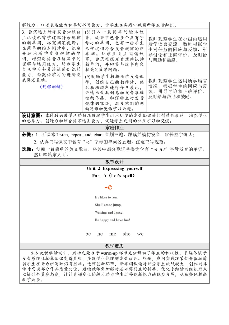 Unit2Expressingyourself_26春四年级上下册人教版_四上英语合集人教版PEP英语四年级上册新教材（教学视频+课件+动画+音频+练习+教案）_19同步教案课件_人教pep3_3-6下册_3年级下册