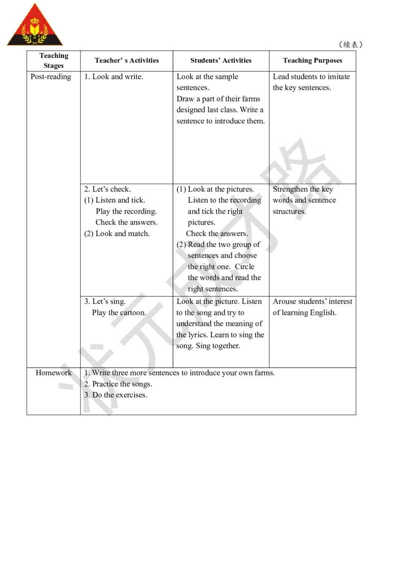 Thesixthperiod（第六课时）_26春四年级上下册人教版_四上英语合集人教版PEP英语四年级上册新教材（教学视频+课件+动画+音频+练习+教案）_19同步教案课件_人教pep3_3-6下册_4年级下册_Unit4