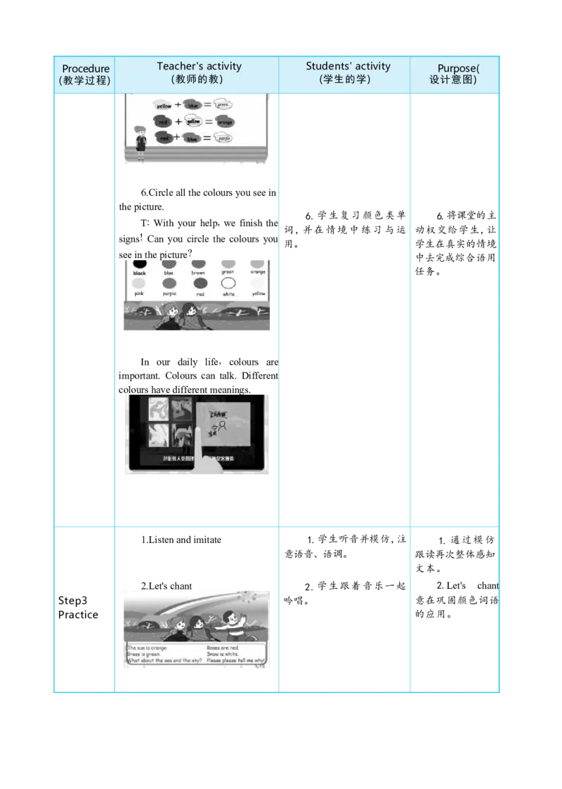 Unit5ThecolourfulworldPartBStarttoread&CProjectMakeacolourflipbook大单元整体教学设计_26春四年级上下册人教版_19同步教案课件_人教pep3_小学英语PEP单独教案（3-6年级上下册）_3-6上册_Unit5