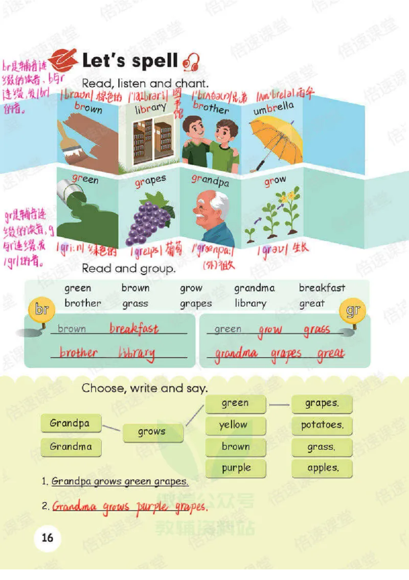 五年级下册英语人教PEP版课堂笔记_26春四年级上下册人教版_四上英语合集人教版PEP英语四年级上册新教材（教学视频+课件+动画+音频+练习+教案）_17练习资料_《课堂笔记》