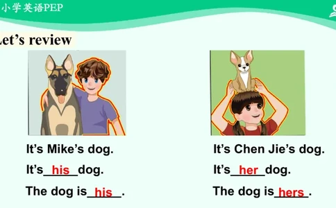 Unit5Whosedogisit？-PartB课件_26春四年级上下册人教版_四上英语合集人教版PEP英语四年级上册新教材（教学视频+课件+动画+音频+练习+教案）_19同步教案课件_人教pep3_5年级下册_PDF课件