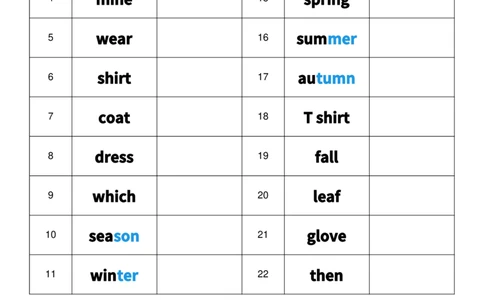 U6英译中_26春四年级上下册人教版_四上英语合集人教版PEP英语四年级上册新教材（教学视频+课件+动画+音频+练习+教案）_05单词背诵默写8套（word+pdf）