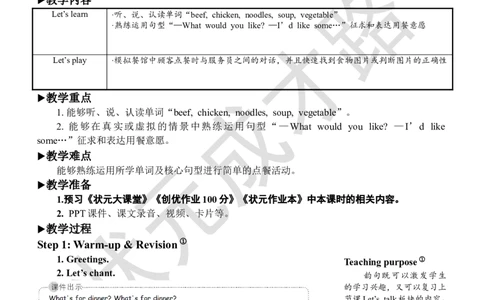 Thesecondperiod(第二课时)_26春四年级上下册人教版_四上英语合集人教版PEP英语四年级上册新教材（教学视频+课件+动画+音频+练习+教案）_19同步教案课件_人教pep3_3-6上册_4年级上册_Unit5