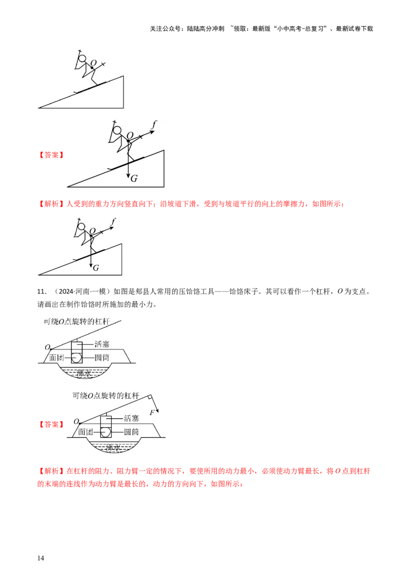 专题01作图题-备战2024年中考物理抢分秘籍（全国通用）（解析版）_02中考总复习（2026版更新中）_04-物理-中考总复习_2024年中考复习资料_三轮复习_第二部分考前解题秘籍