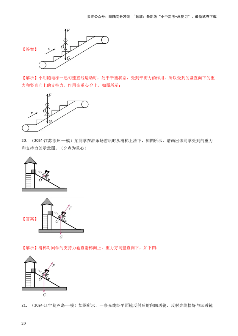 专题01作图题-备战2024年中考物理抢分秘籍（全国通用）（解析版）_02中考总复习（2026版更新中）_04-物理-中考总复习_2024年中考复习资料_三轮复习_第二部分考前解题秘籍