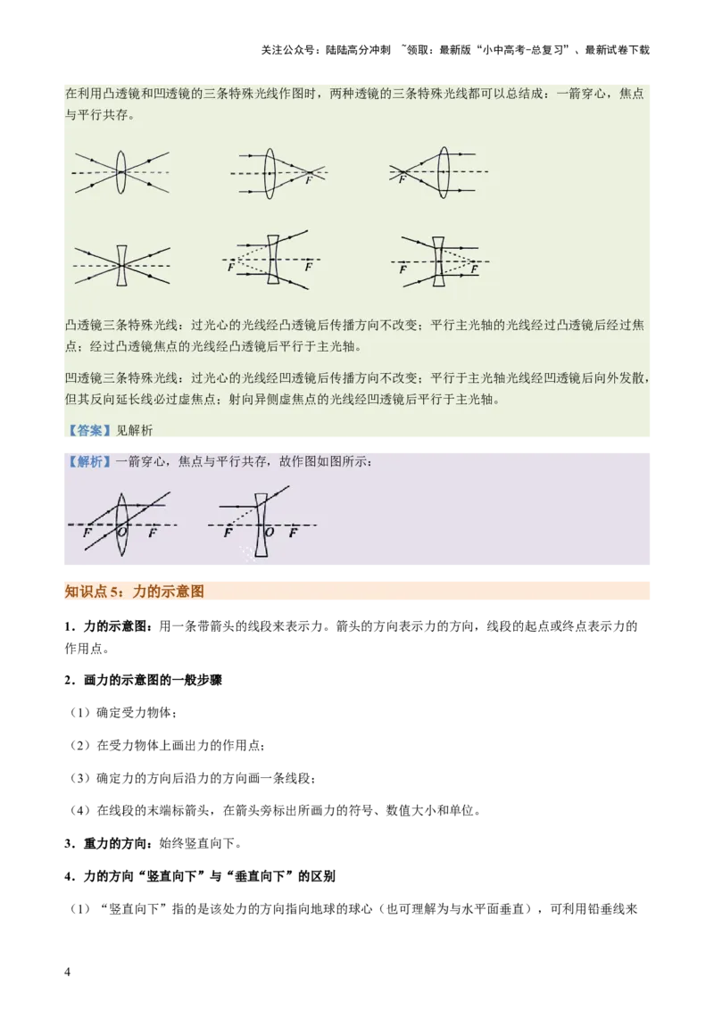 专题01作图题-备战2024年中考物理抢分秘籍（全国通用）（解析版）_02中考总复习（2026版更新中）_04-物理-中考总复习_2024年中考复习资料_三轮复习_第二部分考前解题秘籍