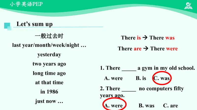 Unit4Thenandnow-PartA课件_26春四年级上下册人教版_四上英语合集人教版PEP英语四年级上册新教材（教学视频+课件+动画+音频+练习+教案）_19同步教案课件_人教pep3_6年级下册_PDF课件