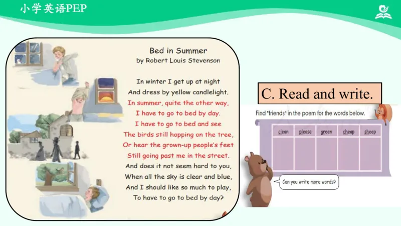 Recycle1PartB课件_26春四年级上下册人教版_四上英语合集人教版PEP英语四年级上册新教材（教学视频+课件+动画+音频+练习+教案）_19同步教案课件_人教pep3_5年级下册_PDF课件
