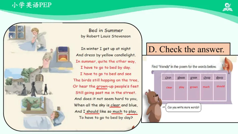 Recycle1PartB课件_26春四年级上下册人教版_四上英语合集人教版PEP英语四年级上册新教材（教学视频+课件+动画+音频+练习+教案）_19同步教案课件_人教pep3_5年级下册_PDF课件